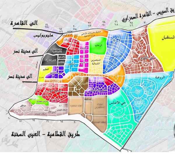 خريطة-التجمع-الخامس-القاهرة-الجديدة
